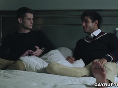 Threeway hook-up with stepbrothers Elliot Finn and Trevor Harris