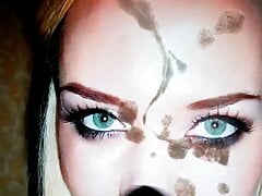 Annette Schwarz cum tribute cumshot