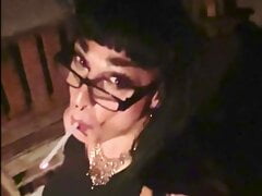Marilyn Smoking After Dark