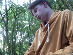 Insatiable Andy Companion Rails Fuck stick While Cock Rubbin' Outdoor