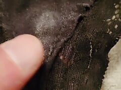 Black dirty panties