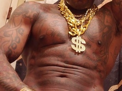 Worshiping the Massive Ebony Shaft of Hallelujah Johnson (African Emperor)