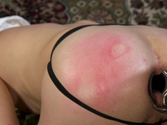 Spanked male slave craves cock down the ass in rough bareback maledom