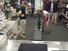 Gym teacher strips down to nothing in the hopes of earning some cash