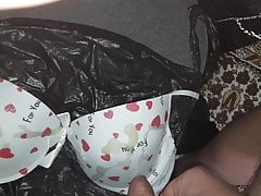 cum satin big cup bra