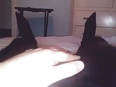 sexy black leather pants