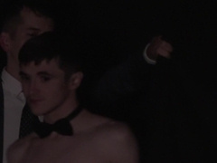 Attractive gay barefucked his lusty dom from behind