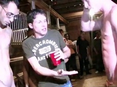 Twinks wank at pledge hazing