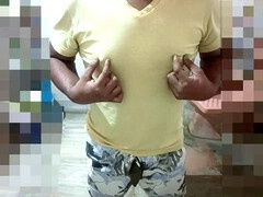 Boy nipples, young asian, walking nude public