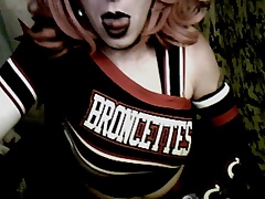 CD Goth Cheerleader Goes for It! (pt 2)  by VikkiCD16
