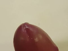 Cum dripping self Milking Ejaculation
