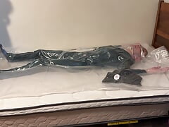 Mar 17 2024 - St VacPacktricks day, VacPackedin my green silky outfit green supersoft lifevest and rubber chestwaders