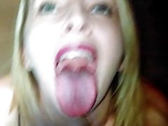 Random Cum Target 6 - Cum Tribute(face & tongue)