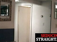 Amateur straighty gets handjob from horny DILF