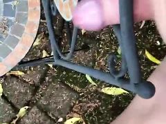 Naked Outside And Fucking A Chair!