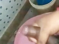 Indian black cock mustarbating