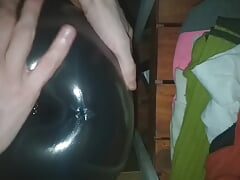 Covering in Cum This Tinny Black Ass