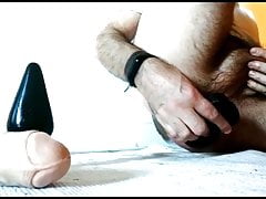dildos plug camera and cum
