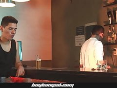 Boy Banged - Hung Dad Fucks Shy Son Hard And Bareback In A B