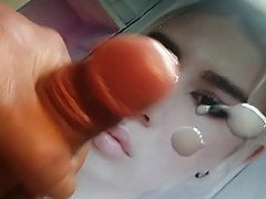 cum on blonde face