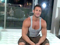 stunningly warm Bodybuilder trussed and Tickled - Mike Buffalari