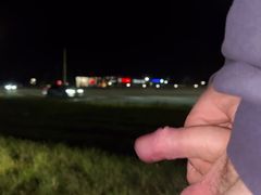 Dickflash to many Cars on the highway