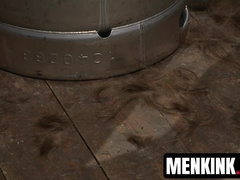 Straight Patrick Knight gets waterboarded and anal trained by Van