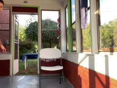 RISKY OUTDOOR ANAL INVASION WATER PUMPING OUT GAMES