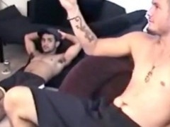 Two straight guys jacking off