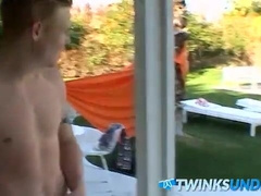 TWINKSUNDIES - Yankee homosexual Zack Randall drilling culo in lingerie