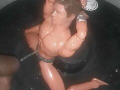Golden shower on my Max steel doll
