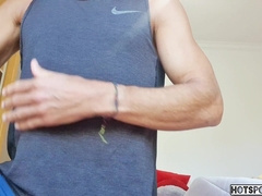 Observe Me Undress Down and Showcase Off My Toned Assets, Brown Sphincter, Six Pack, Gams, and Hard-On!