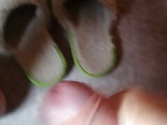 Fucking my girlfriend's slippers