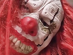 Insane Clown with a Big Cock Has Big Cumshots in His Trick or Treat Basket Cosplay