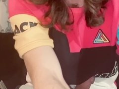 Cash makes me orgasm - Solo male masturbation - Big white cock cums all over thousands of dollars starring Allyn-Michael