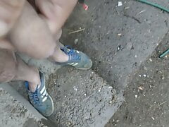 Peeing outside