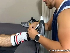 nathan's restrained, feet worship