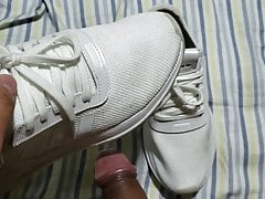 Enjoying wife's Adidas Sneakets