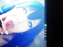 cum tribute Girl in cosplay ahegao