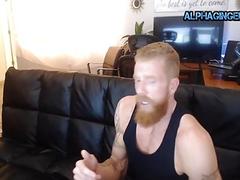 Str8 Guy gets spanked and plays around for the webcam