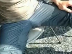 Male airport public piss and cum 2