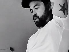 Big Muscular Gay Enjoys Solo Masturbation