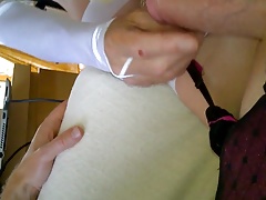 jackeline tastes fiona's cum