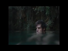 2 men skinny dipping