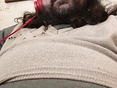Man masturbating for relax...