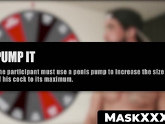 MaskXXX.com - Hot stud's freaky sex games with his friend in a wild scene