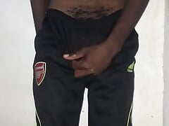 Kenyan Big Dick Wank on Camera