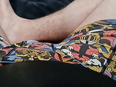 German Chubby Jerk his little cock alone at home