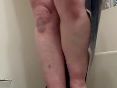 Obese bathroom have fun