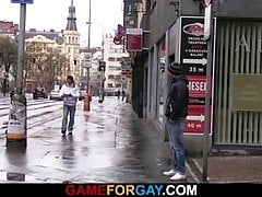 Gay homosexual picks up and fucks hetero boy
